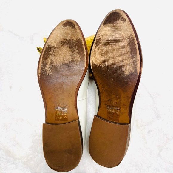 MADEWELL Frances Genuine Leather Ivory Cream Loafers Block Heel Shoes Sz… - Picture 9 of 14